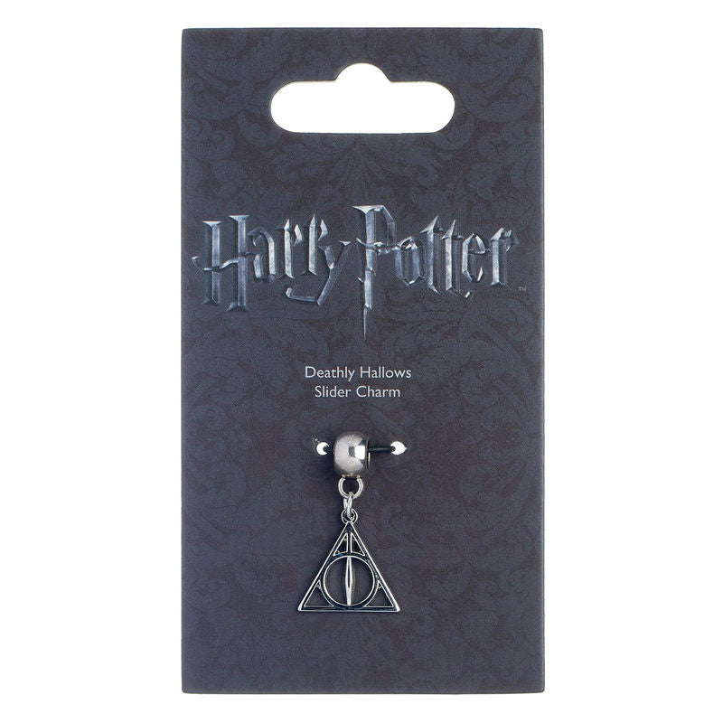 Colgante charm plateado con el símbolo Deathly Hallows de Harry Potter - 2