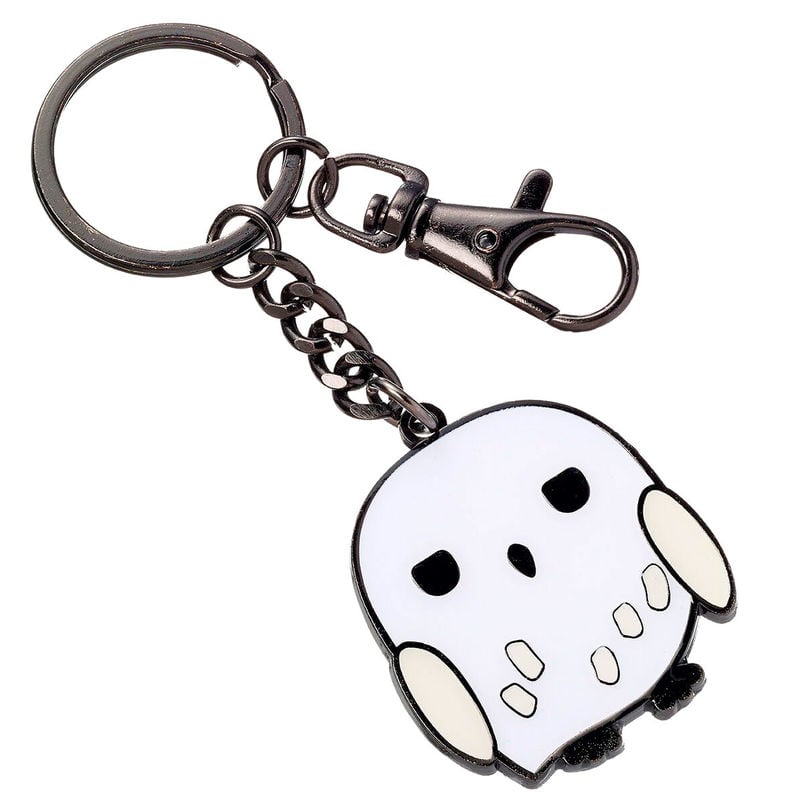 Llavero Hedwig de Harry Potter blanco y negro