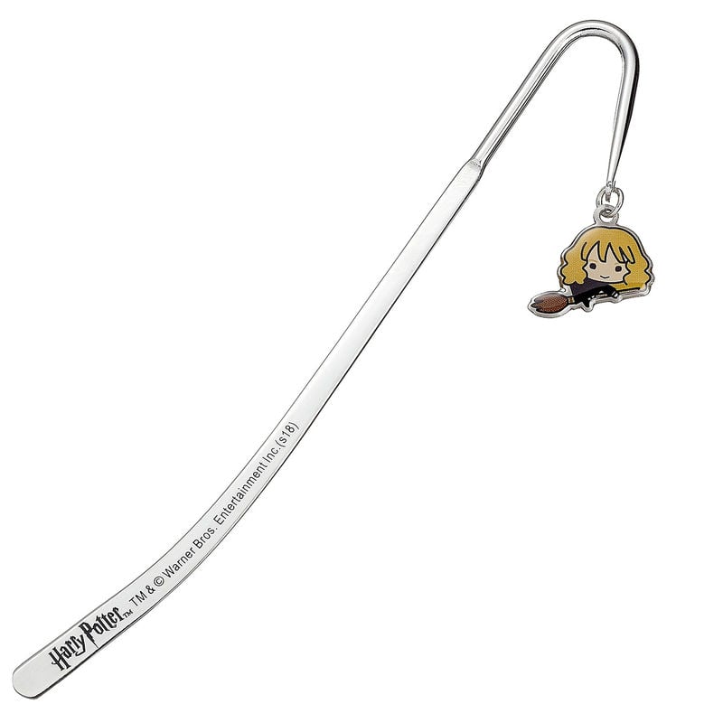 Marcapáginas plateado de Hermione de Harry Potter con charm