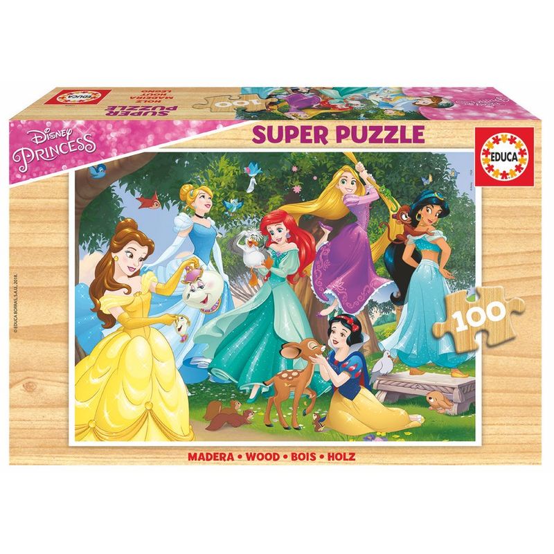 Puzzle de madera Disney Princess de 100 piezas