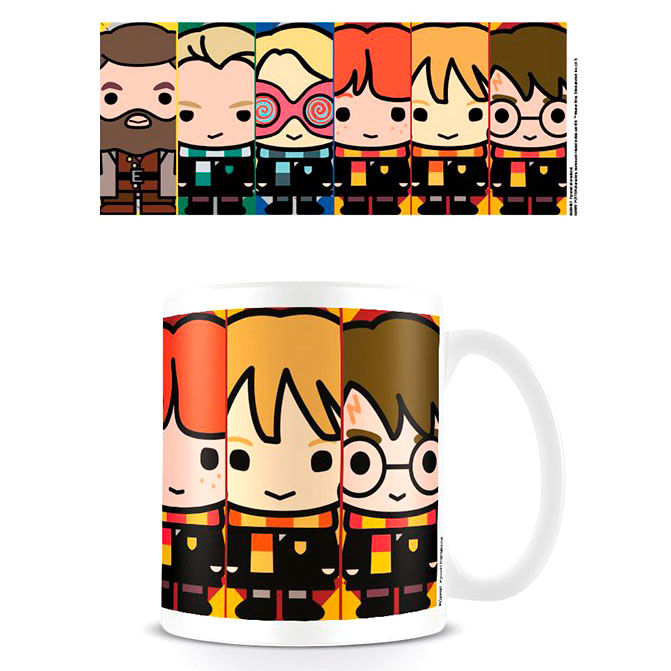 Taza de cerámica Kawaii Wizards Harry Potter con tres personajes - 2