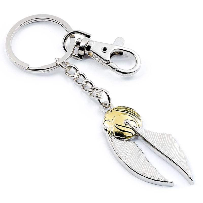Llavero Golden Snitch de Harry Potter con alas plateadas