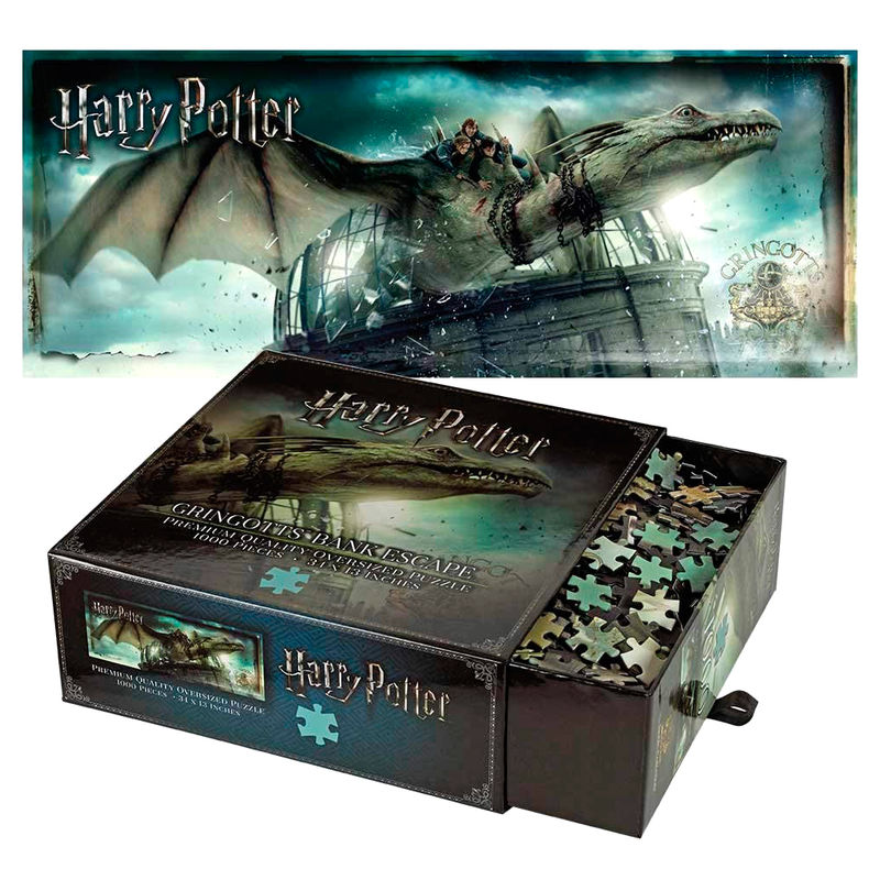 Puzzle Harry Potter de 1000 piezas con la escena de Escape de Gringotts