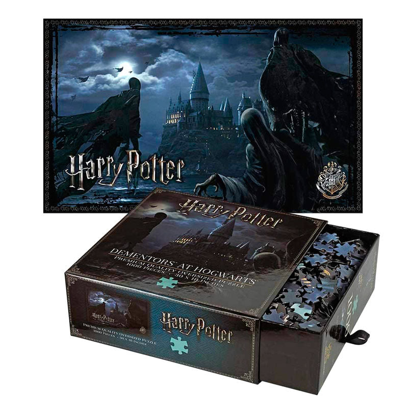 Puzzle de 1000 piezas Harry Potter con dementores en Hogwarts