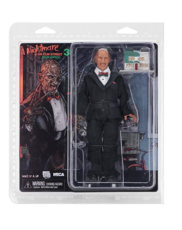 Figura NECA de Freddy Krueger con smoking negro y guante con cuchillas - 5