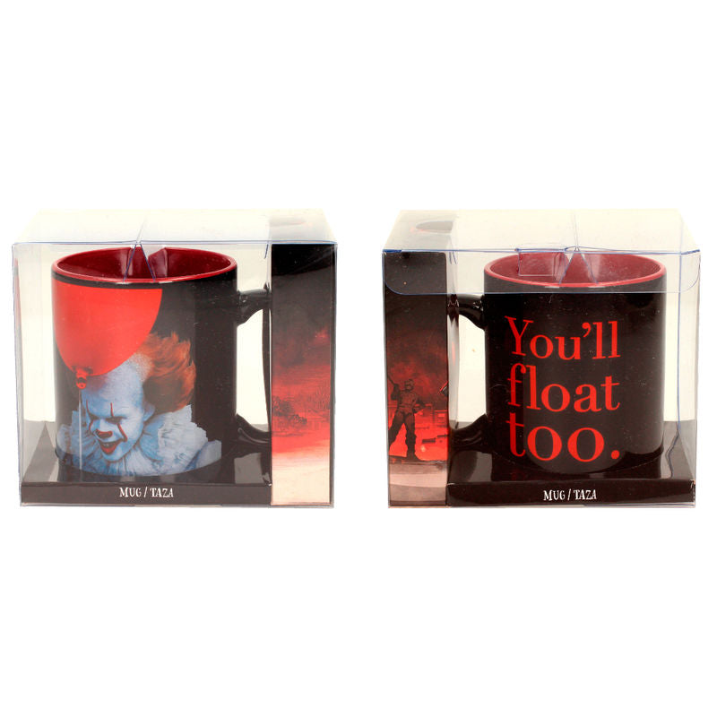 Taza de cerámica de Pennywise de IT 2017 en negro y rojo - 3