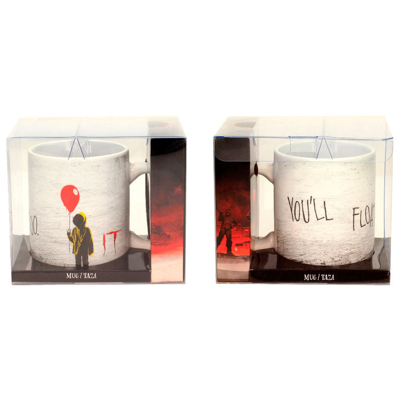 Taza de cerámica IT You Will Float Too con globo rojo - 3