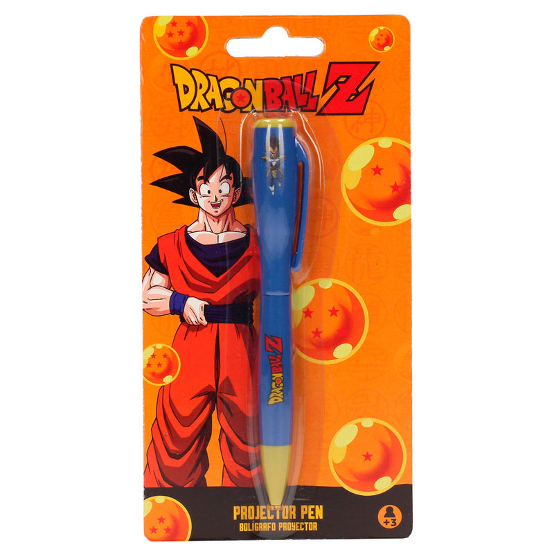 Bolígrafo proyector azul de Vegeta Dragon Ball en blíster
