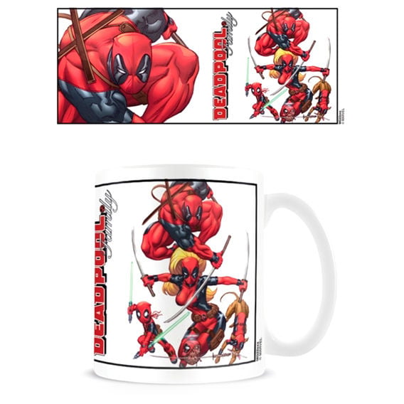 Taza de cerámica Deadpool Marvel con ilustraciones a color
