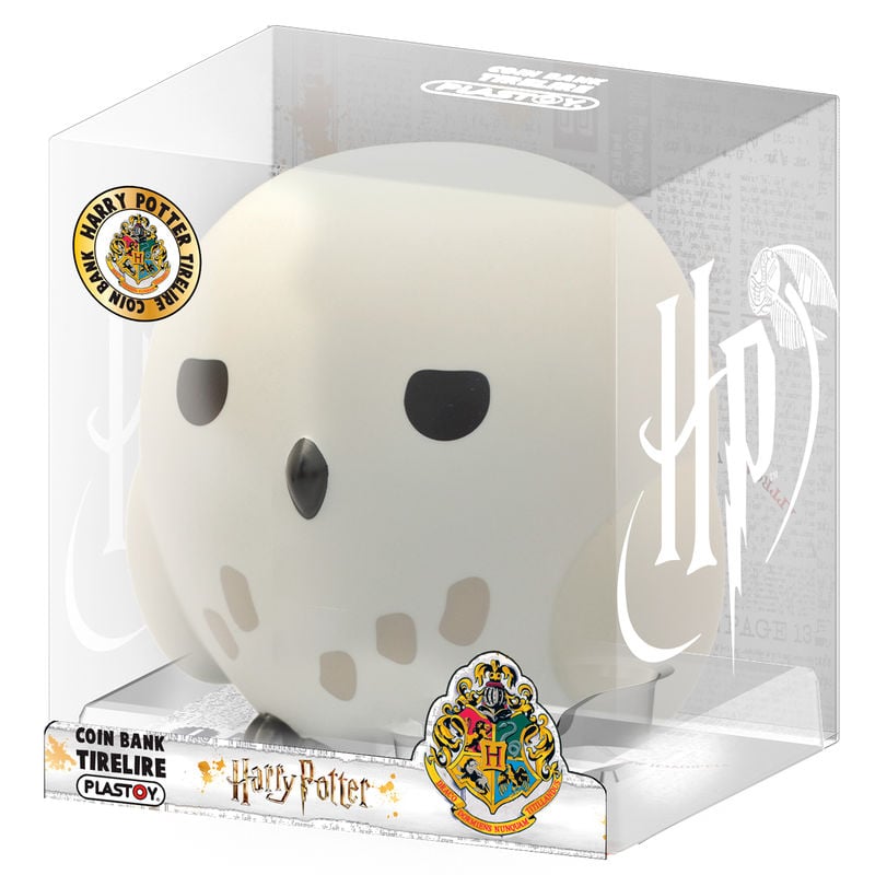 Figura hucha Chibi de Hedwig de Harry Potter en PVC blanco - 2