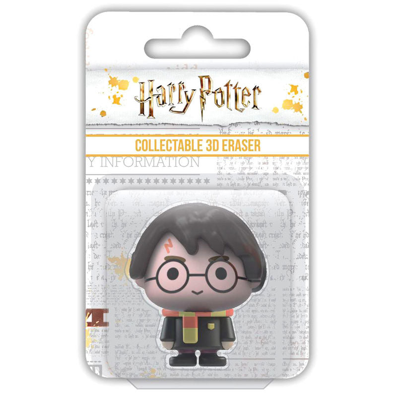 Goma de borrar 3D de Harry Potter con gafas y bufanda roja y amarilla - 2