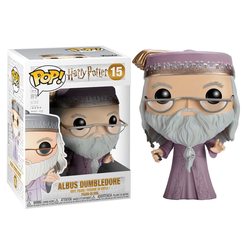 Figura Funko POP! de Albus Dumbledore con gafas y túnica morada