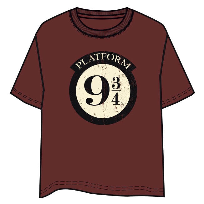 Camiseta granate de Harry Potter con estampado del Andén 9 3/4 - 3