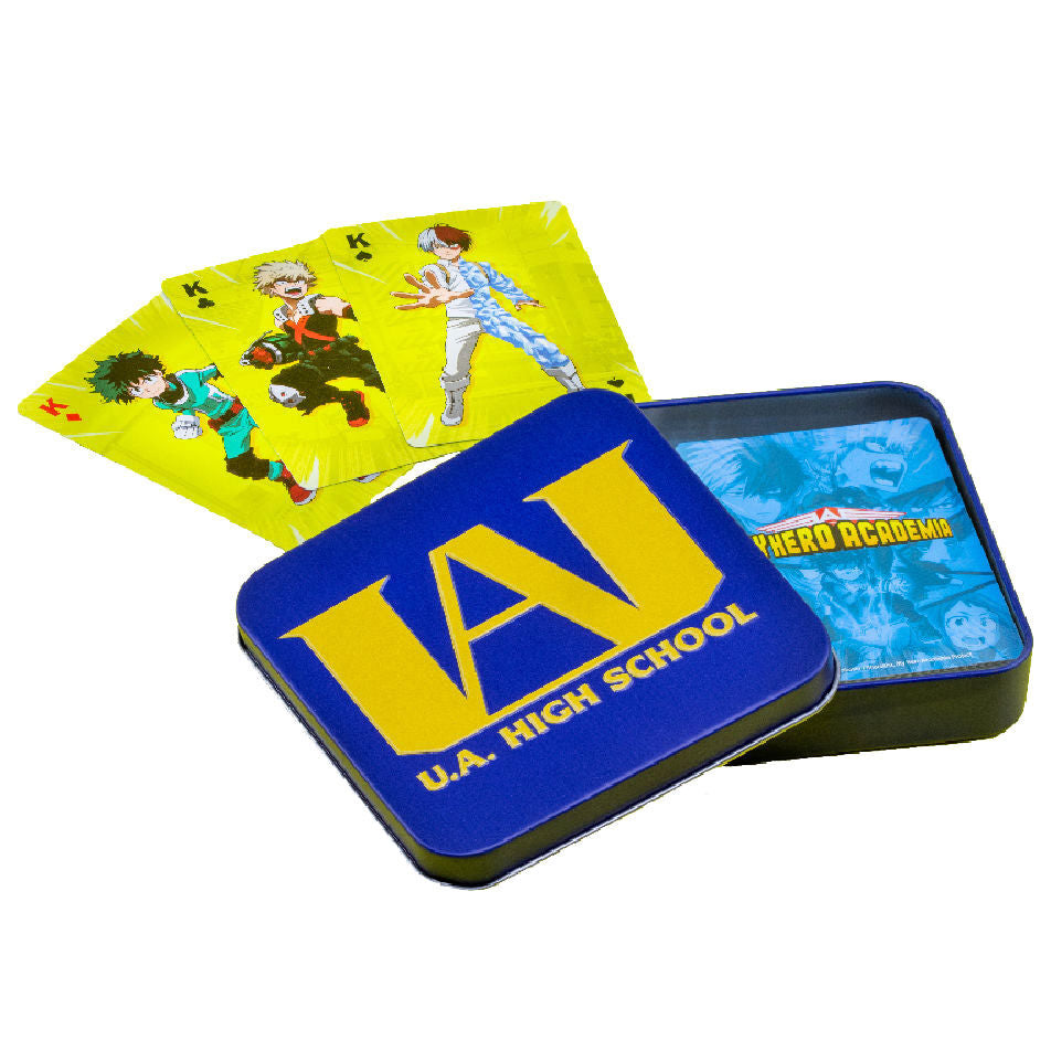 Baraja de cartas My Hero Academia U.A. High School con caja metálica - 4