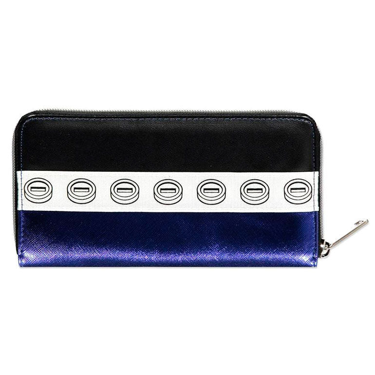 Cartera azul de Super Mario Nintendo con cierre de cremallera - 2