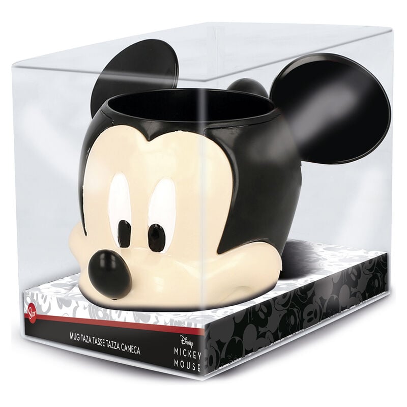 Taza 3D de cerámica con forma de cabeza de Mickey