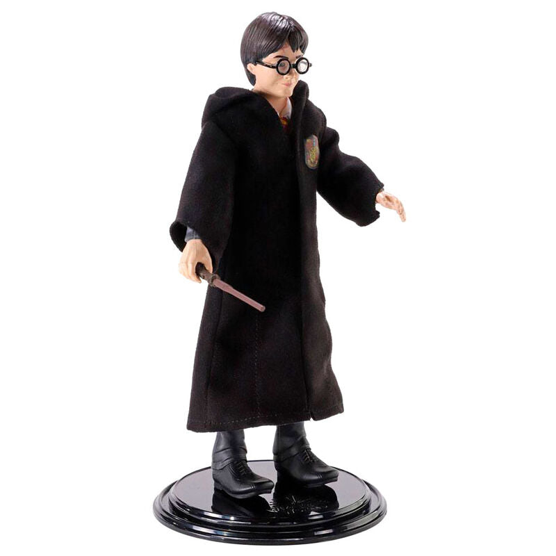 Figura flexible BendyFigs de Harry Potter con varita y soporte expositor - 2