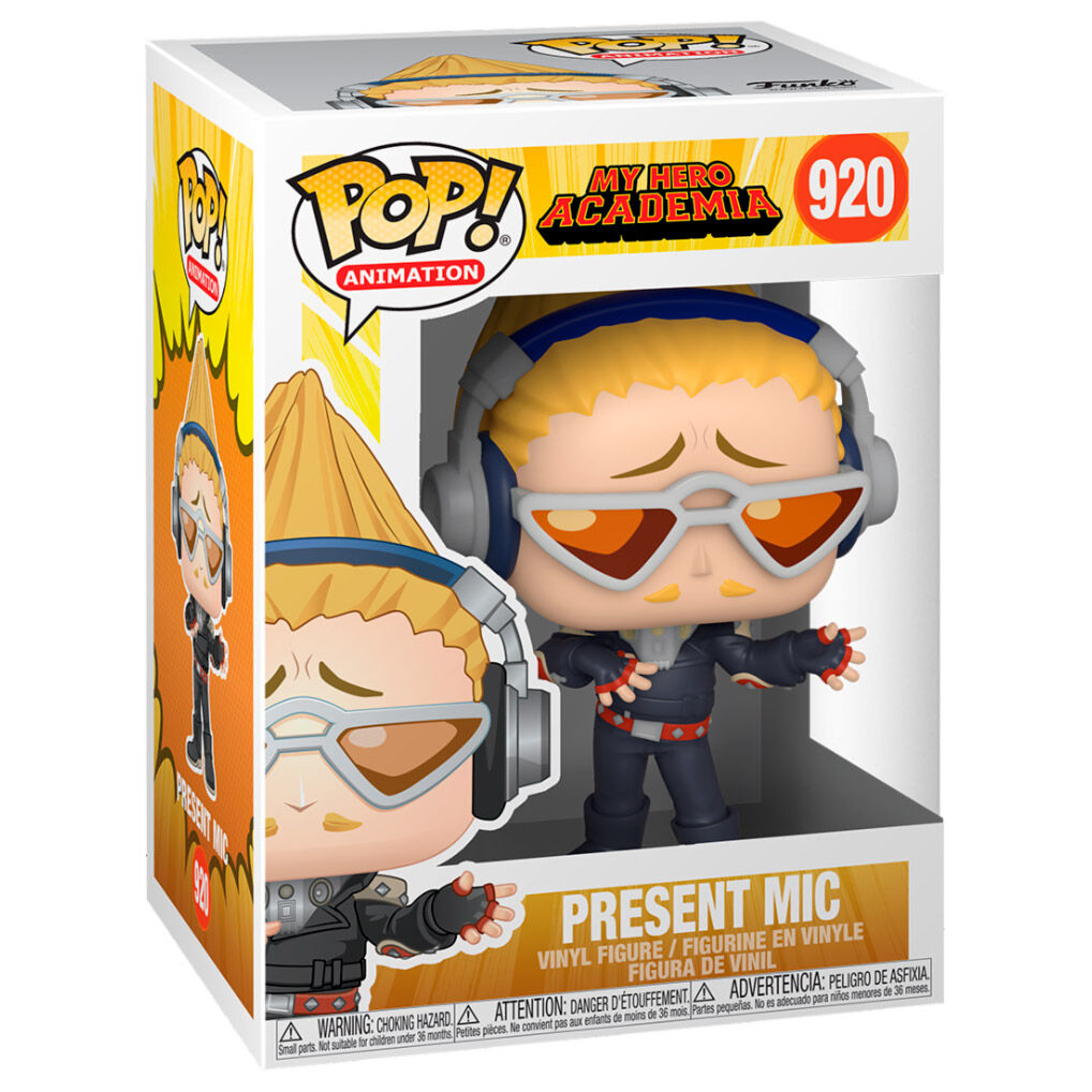 Figura Funko POP! de Present Mic de My Hero Academia con gafas naranjas y auriculares - 3