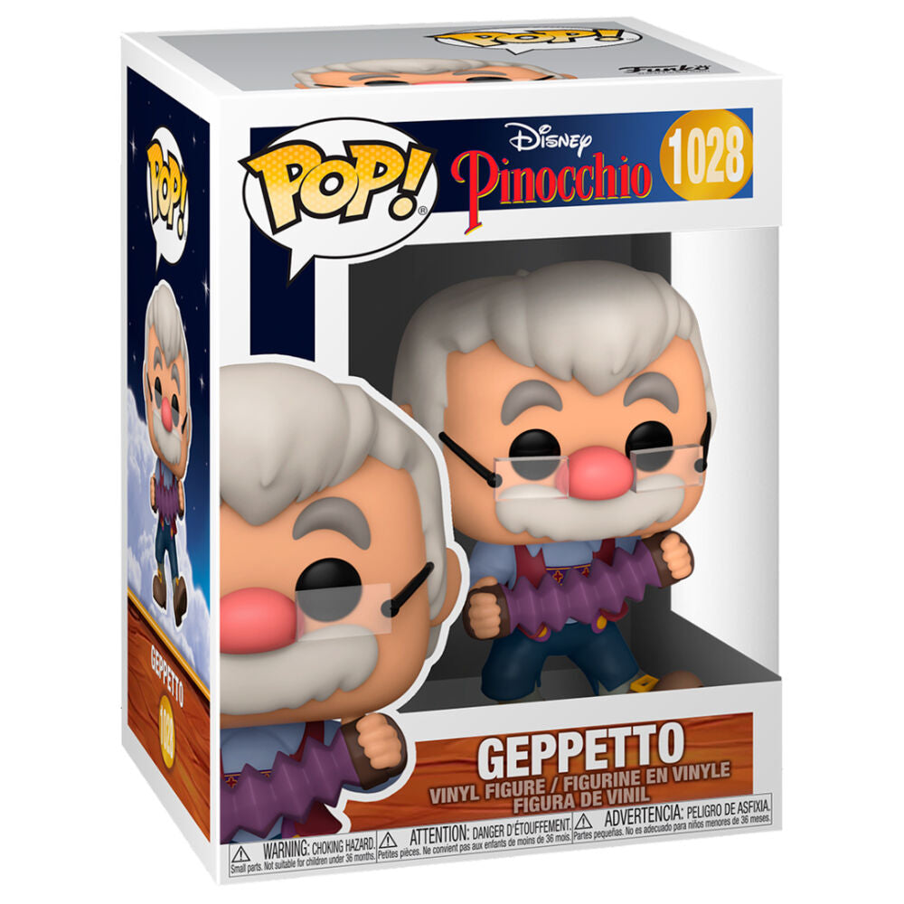 Figura Funko POP! de Geppetto con acordeón morado - 3