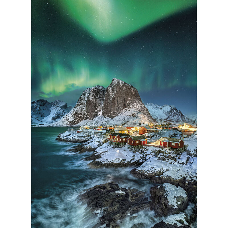 Puzzle Clementoni de las islas Lofoten con aurora boreal - 2