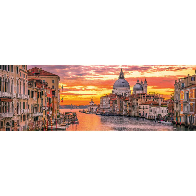 Puzzle panorámico Clementoni de 1000 piezas con el Gran Canal de Venecia al atardecer - 2