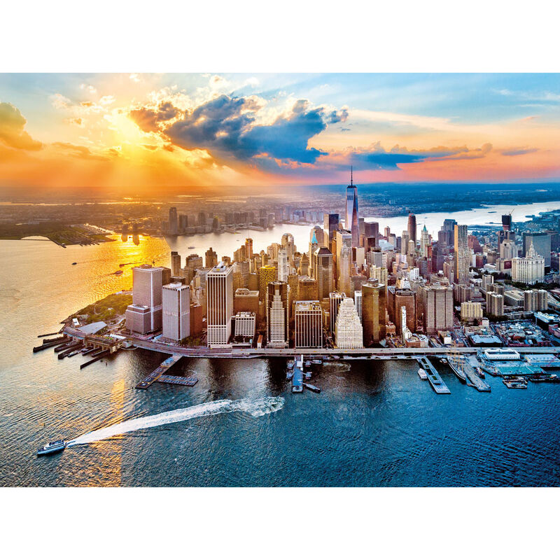 Puzzle Clementoni de 500 piezas con skyline de Nueva York al atardecer - 2