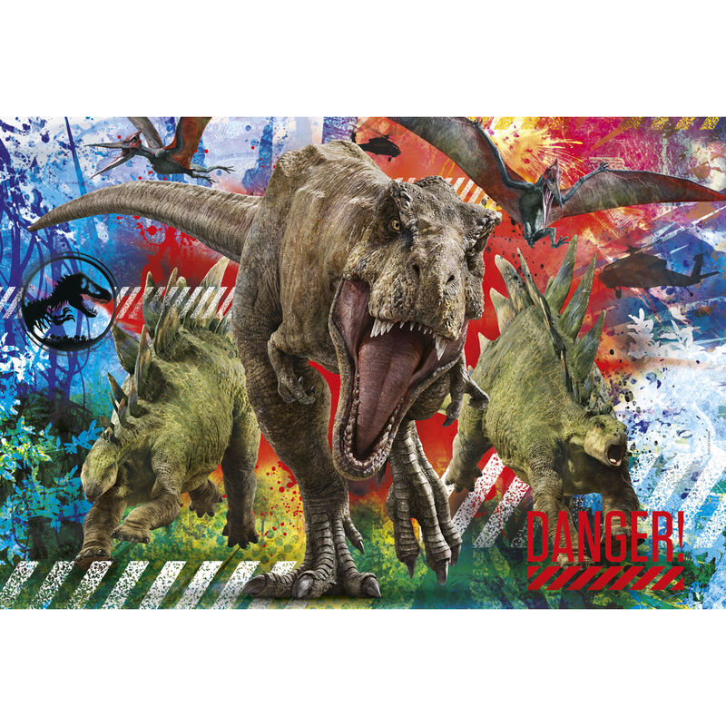 Puzzle Maxi Clementoni Jurassic World de 60 piezas con dinosaurios - 2