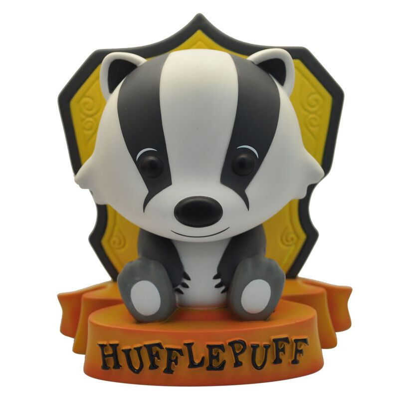Figura hucha Hufflepuff de Harry Potter con diseño de tejón