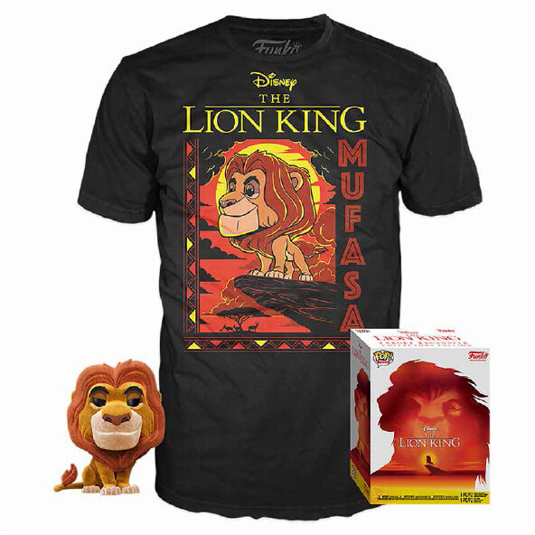 Set Funko POP y camiseta negra de Mufasa de El Rey León - 4