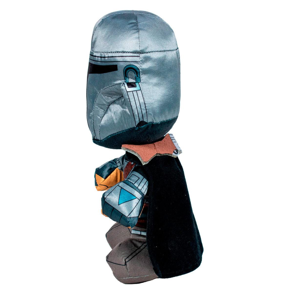 Peluche Warrior Mandalorian de Star Wars con casco y capa negra - 4