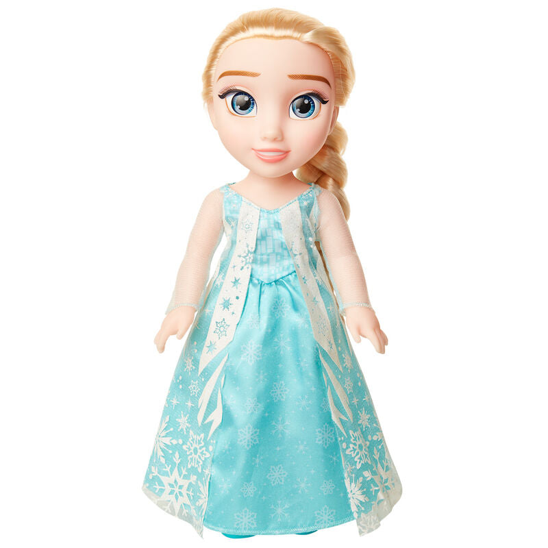 Muñeca Elsa de Disney Frozen de 38 cm con vestido azul y trenza rubia - 5