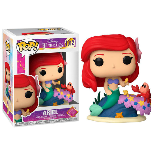 Figura Funko POP! de Ariel sirena con Sebastián sobre una base marina - 2