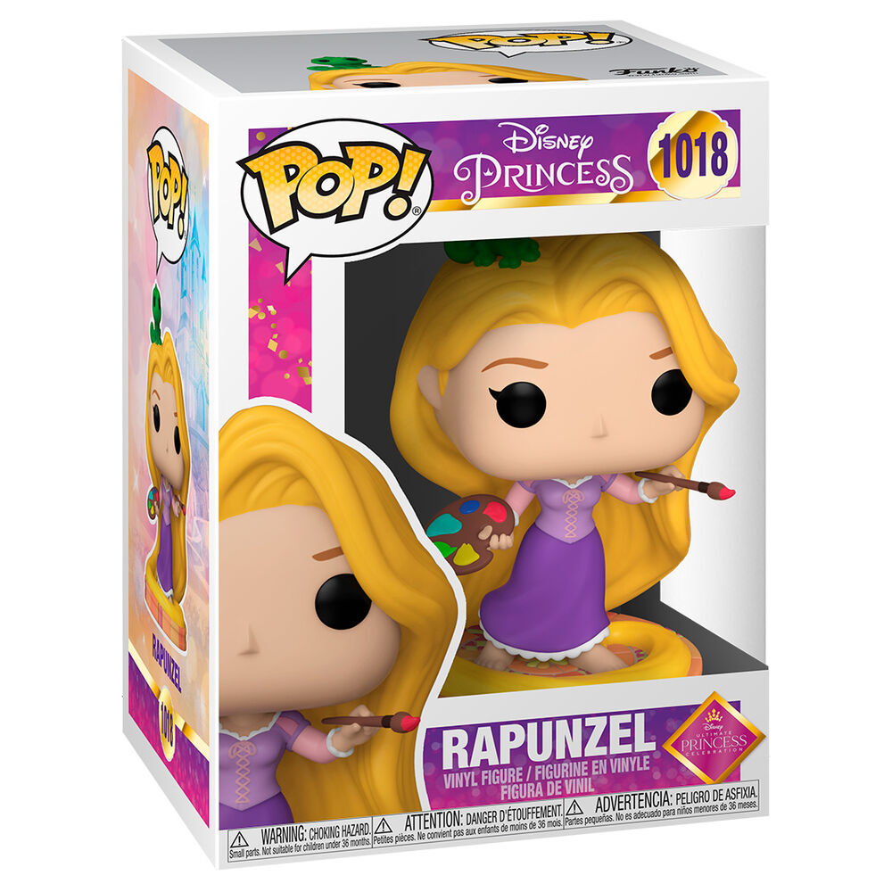 Figura Funko POP! de Rapunzel con Pascal, paleta y pincel - 3