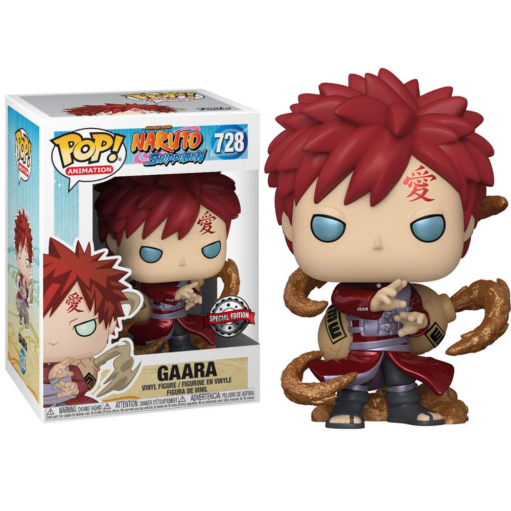 Figura Funko POP! metálica de Gaara de Naruto Shippuden con caja