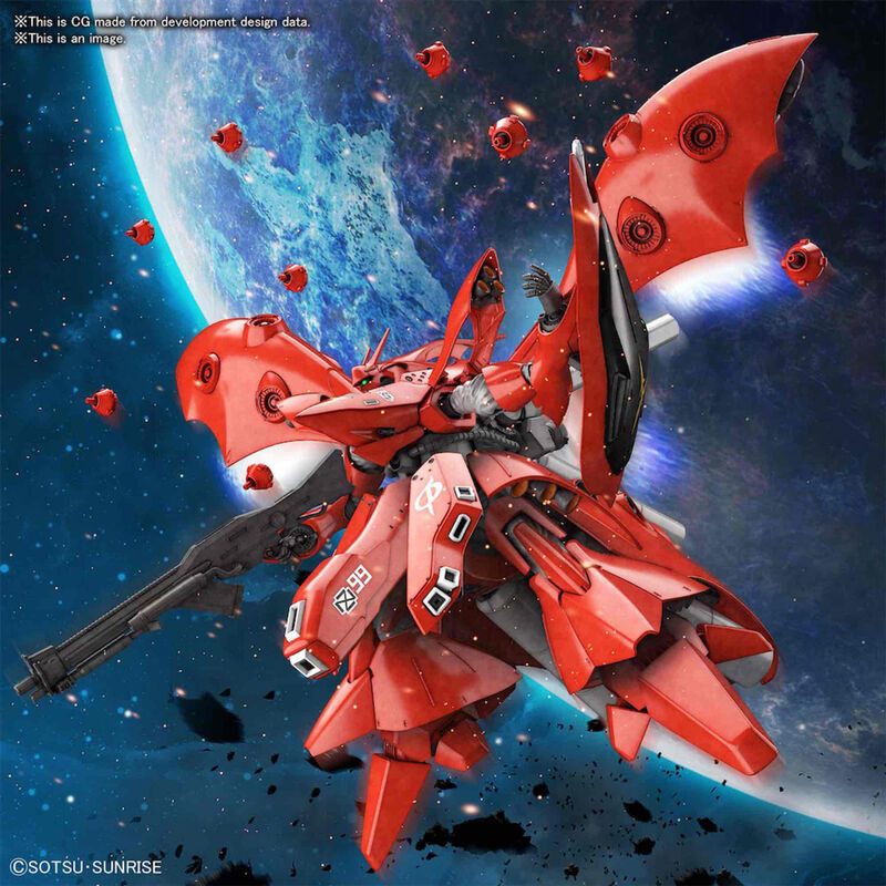 Model kit RG Nightingale 1/144 de Gundam en rojo - 5
