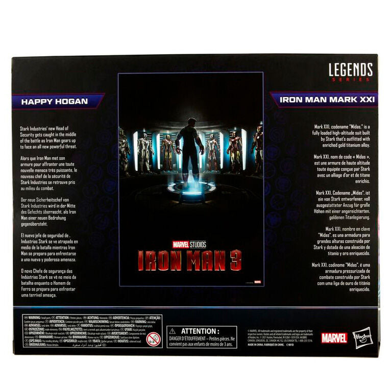 Figuras articuladas de Happy Hogan e Iron Man Mark XXI de 15 cm - 7
