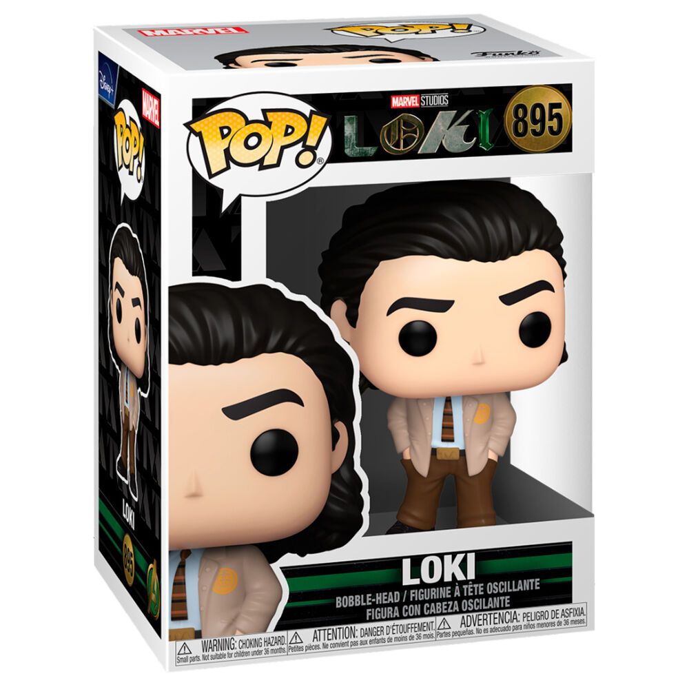 Figura Funko POP! de Loki con chaqueta clara y corbata - 3