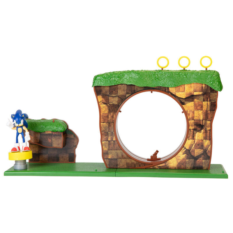Playset La Colina Verde de Sonic con figura y bucle - 4