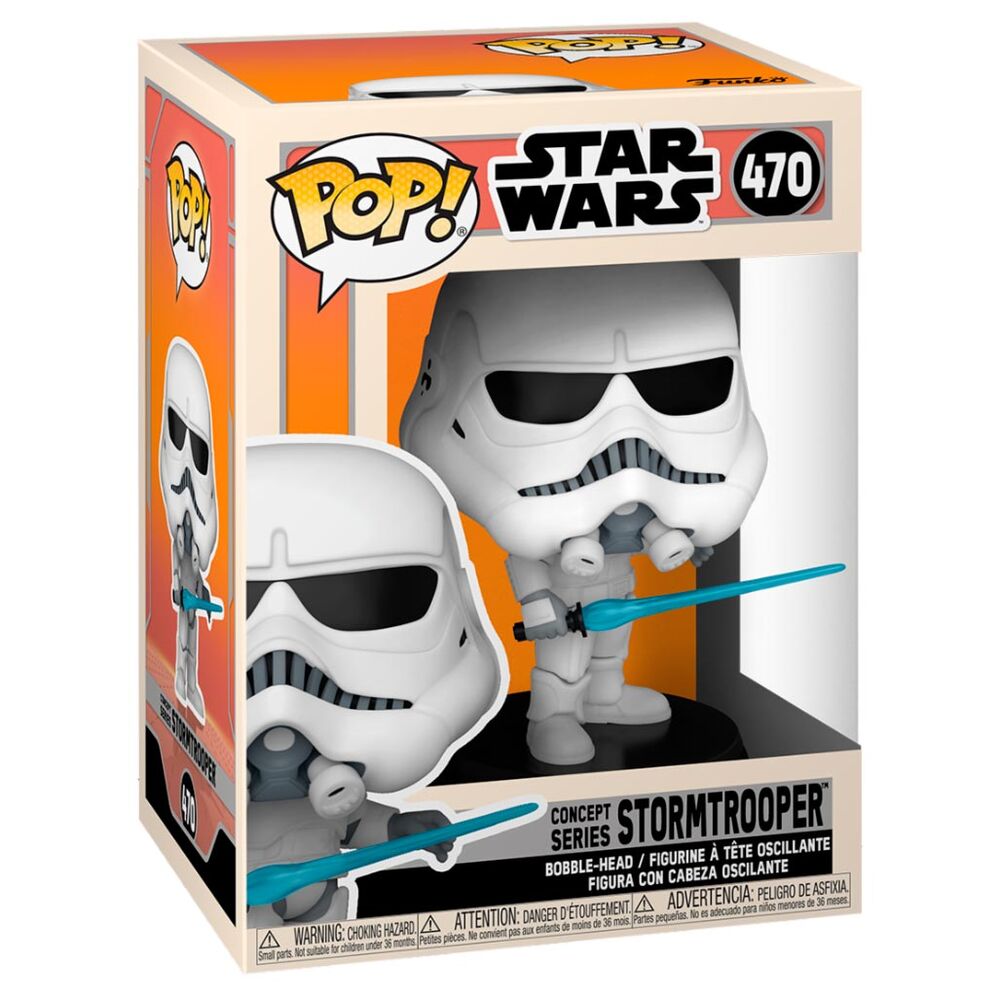 Figura Funko POP! Star Wars Concept Series Stormtrooper con sable azul - 3