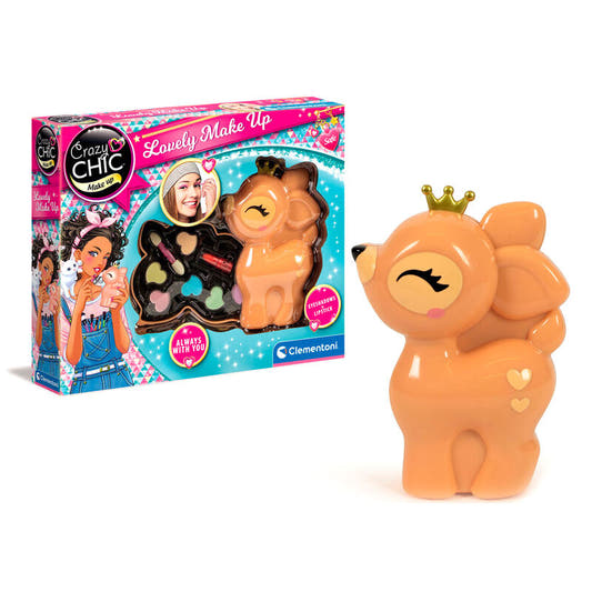 Estuche de maquillaje Crazy Chic con forma de cervatillo y paleta de sombras - 2
