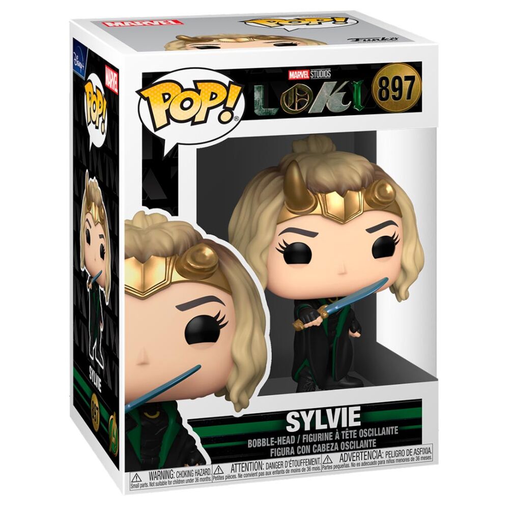 Figura Funko POP! de Sylvie de Loki con corona y espada - 3