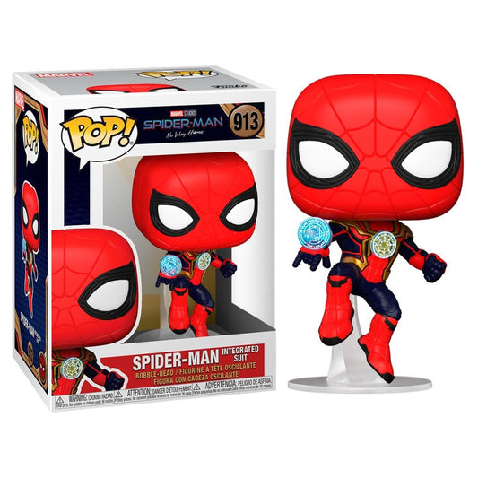 Figura Funko POP de Spider-Man Integrated Suit con traje rojo y negro - 2