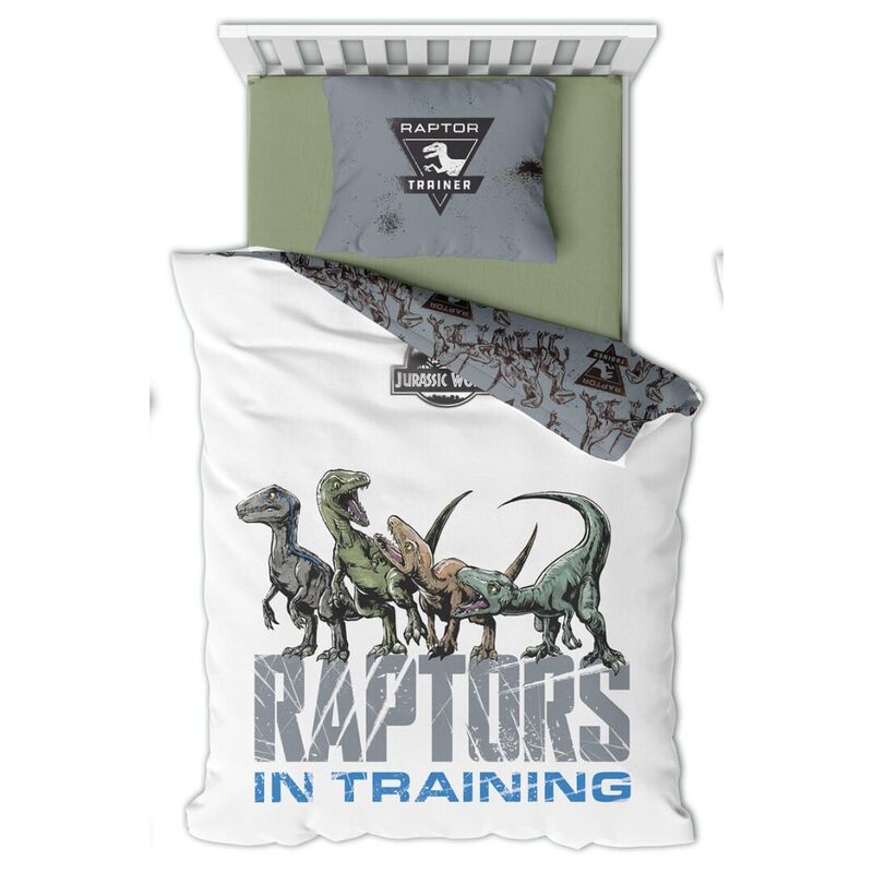 Funda nórdica Jurassic World con diseño de raptores
