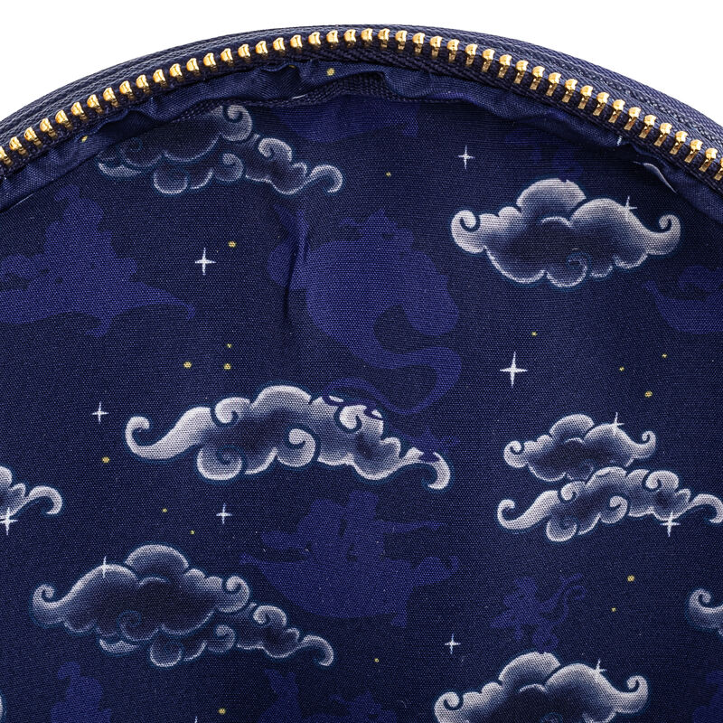 Mochila Disney Loungefly de Aladdin con castillo, lámpara mágica y Abu - 5