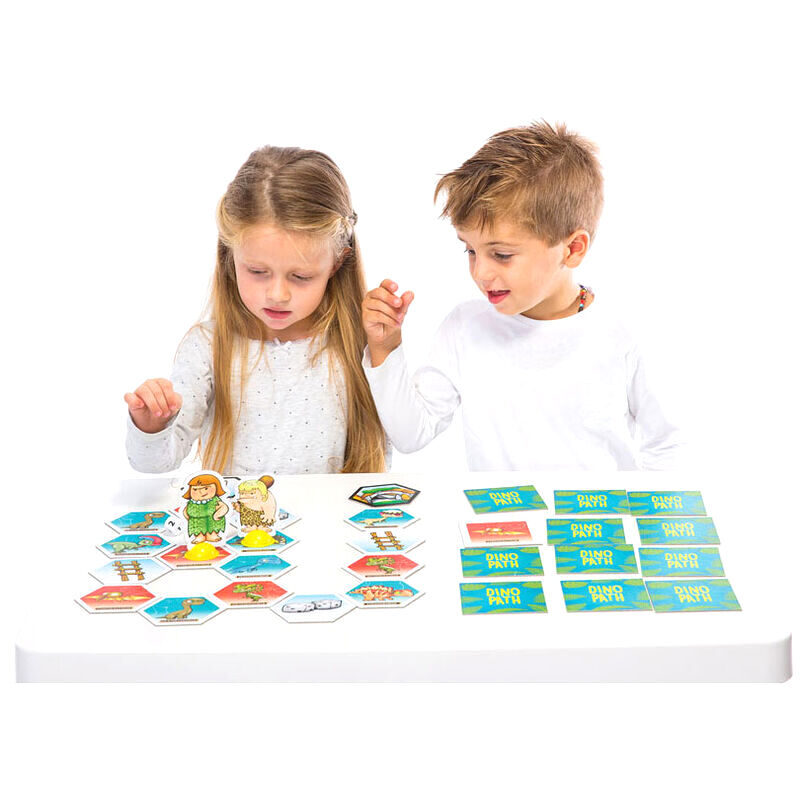 Caja del juego de mesa CAYRO Dino Path con dinosaurios - 3