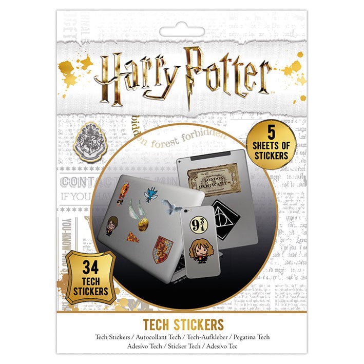 Pack de pegatinas de vinilo Harry Potter con diseños de Hogwarts