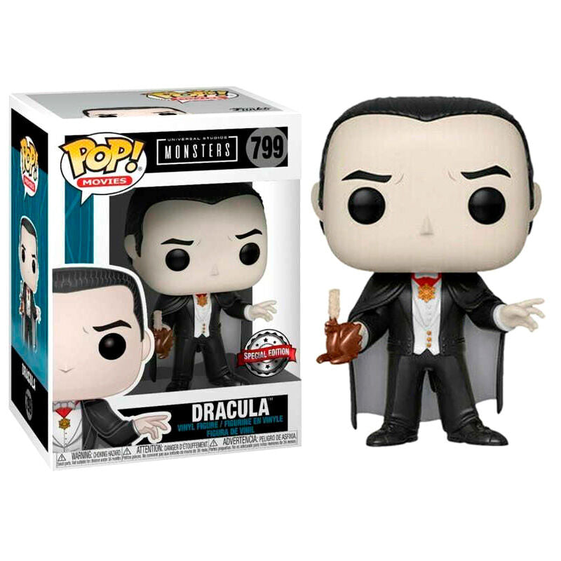 Figura Funko POP! de Dracula con capa negra y traje formal - 2
