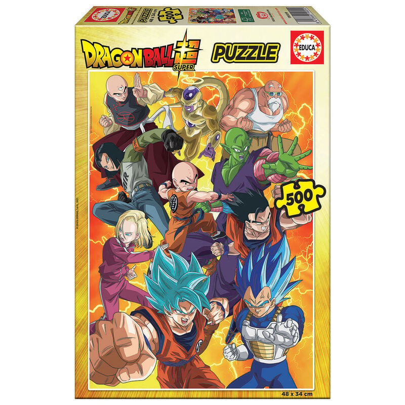 Puzzle Dragon Ball Super de 500 piezas con Goku y Vegeta