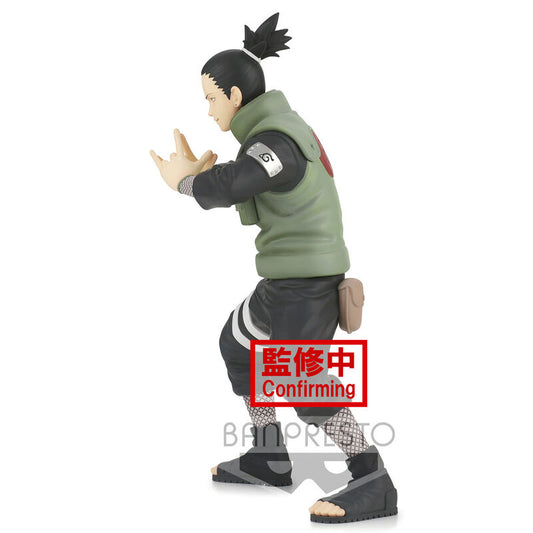 Figura de Shikamaru Nara de Naruto Shippuden con chaleco verde y manos juntas - 3