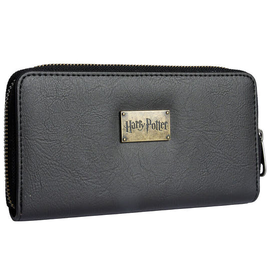 Billetero negro Chibi Harry Potter con cremallera - 2